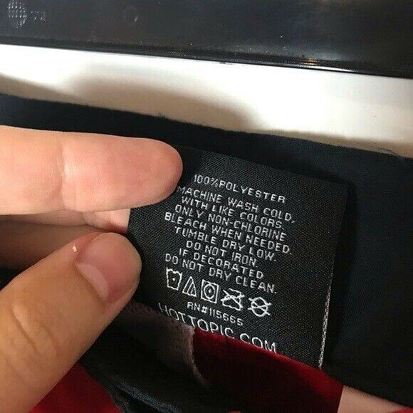 Hot Topic NWT "It" Men's Small Lover Loser Board Shorts Red Black Swimwear - Picture 4 of 9